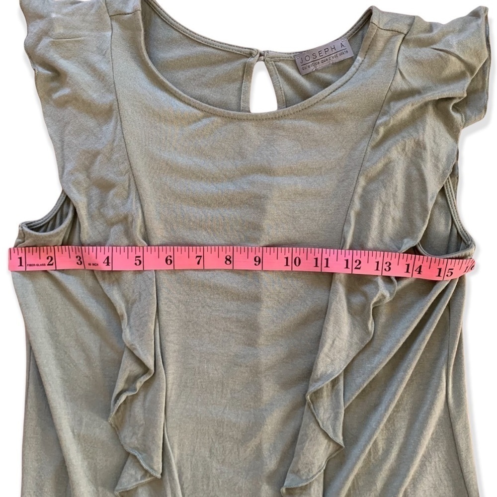 JOSEPH A Medium/Large Sleeveless Ruffled shirt - Picture 5 of 9